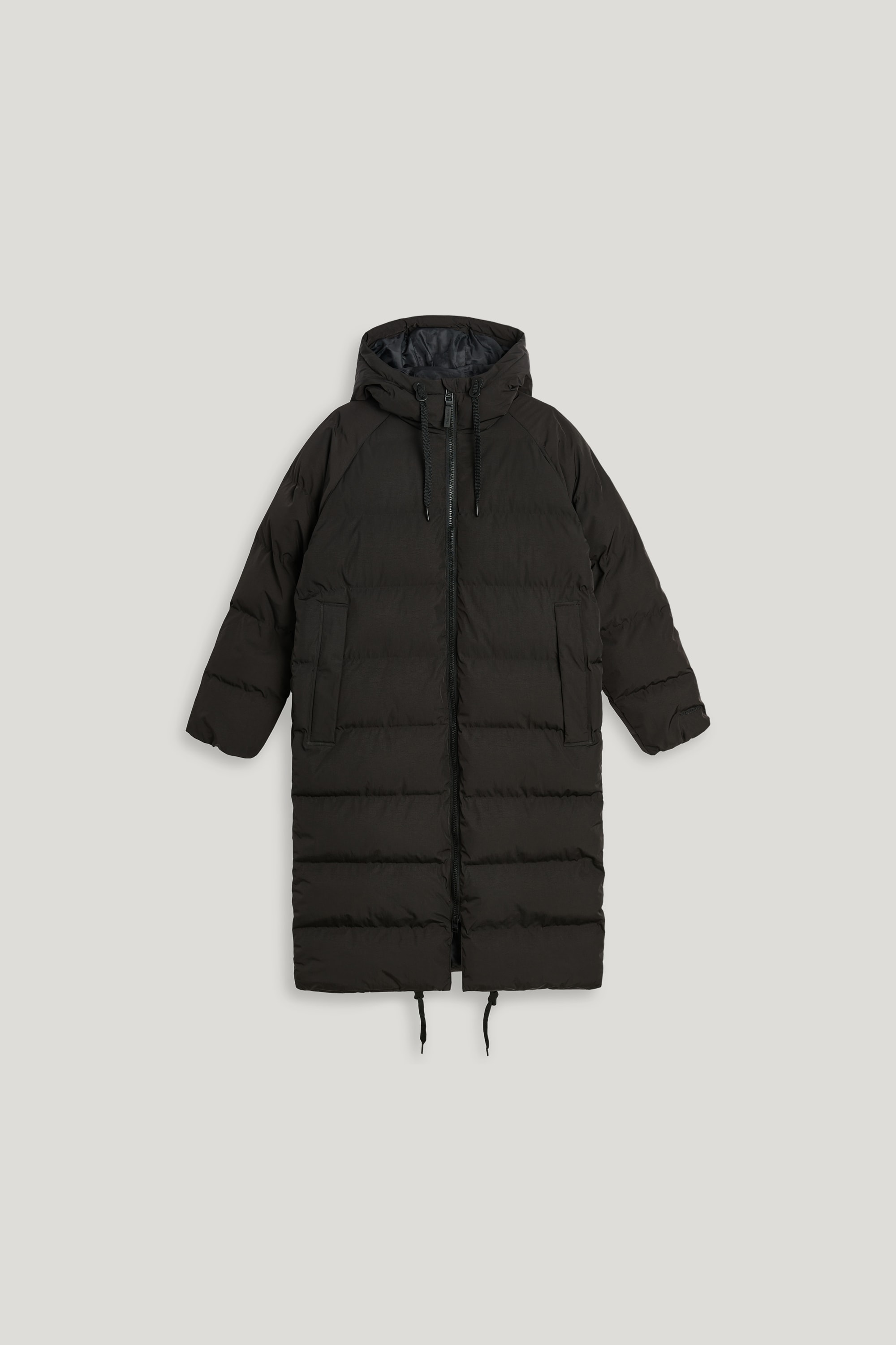 Black waterproof puffer coat on sale